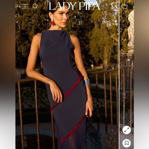 Lady Pipa Gracie Dress Navy